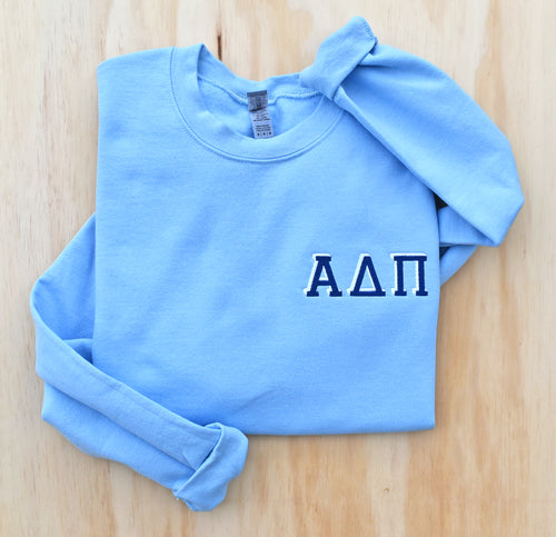 Alpha Delta Pi Chest Logo Blue Sweatshirt