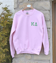 Kappa Delta KD Chest Logo Pink Sweatshirt