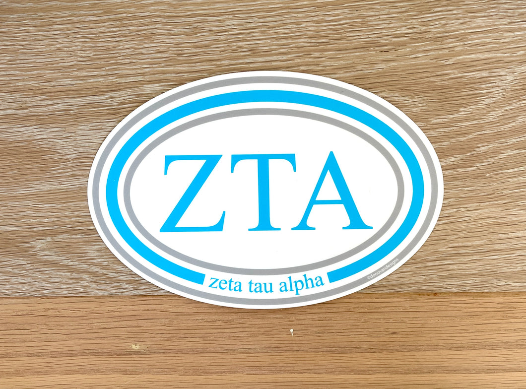 Zeta Tau Alpha Window Sticker