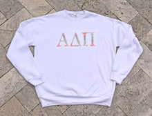 Alpha Delta Pi Floral White Sweatshirt