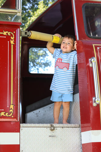 Firetruck Tee  12m, 5 and 6 left