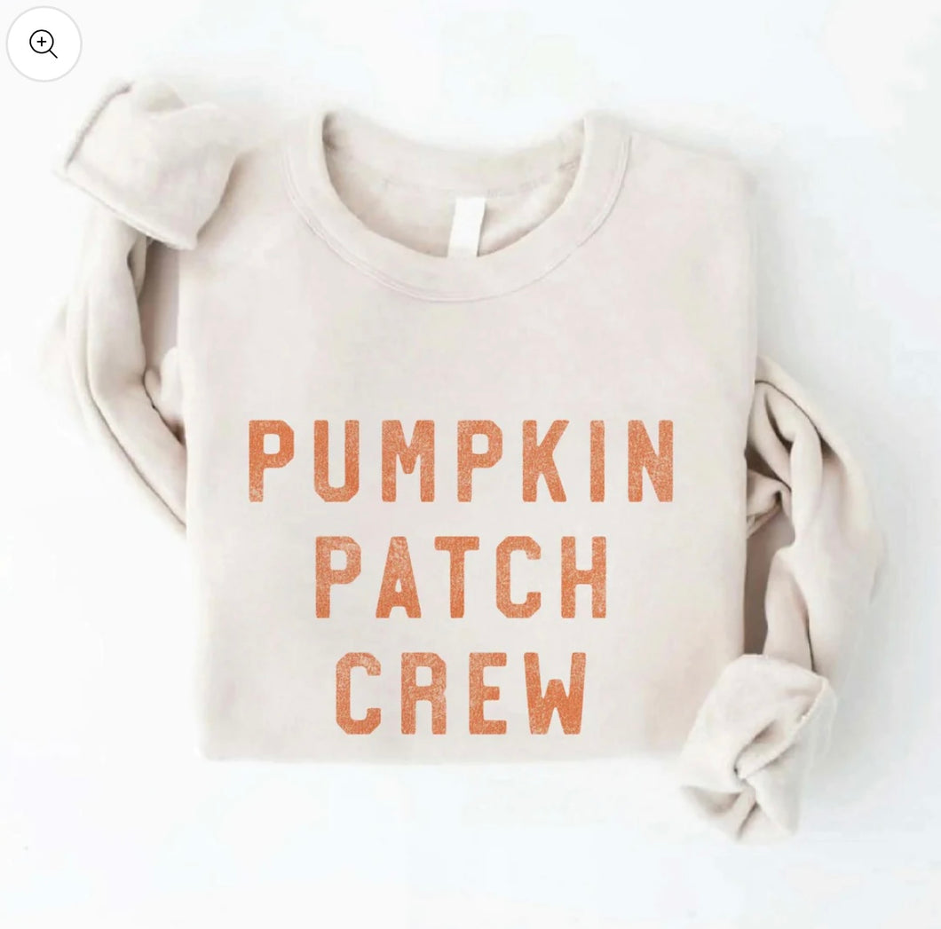 PUMPKIN PATCH CREW Sweatshirt - Vintage White Adult
