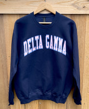 Delta Gamma Screen Print Navy Sweatshirt