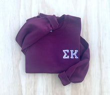 Sigma Kappa Maroon Chest Letter Sweatshirt