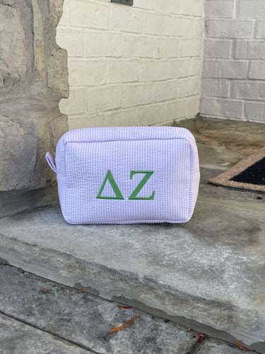 Delta Zeta Pink Cosmetic Bag