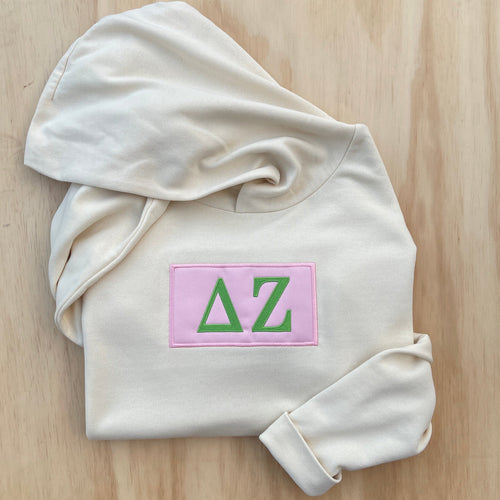 Delta Zeta Patch Hooded Sweatshirt