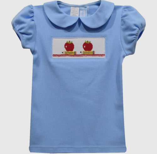 Back to School -  Apple Pencil Smock Tee