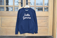 Delta Gamma Script Navy Sweatshirt