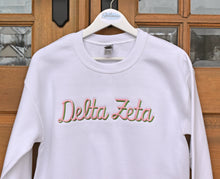 Delta Zeta White Sweatshirt