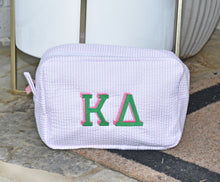 KD PInk Stripe Cosmetic Bag