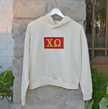 Chi Omega Patch Hooded Sweatshirt