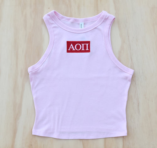 AOPi Patch Crop Tank