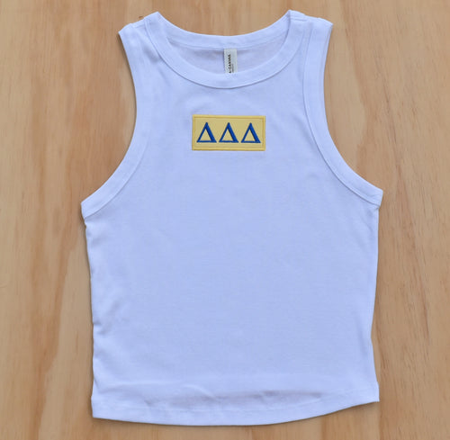 Tri Delta Patch Crop Tank