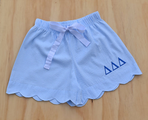 Tri Delta Blue Pj Short