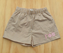 Gamma Phi Beta Khaki Stripe Boxer Short
