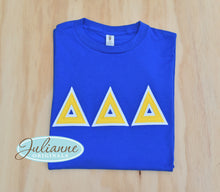 Delta Delta Delta Blue Letter tee