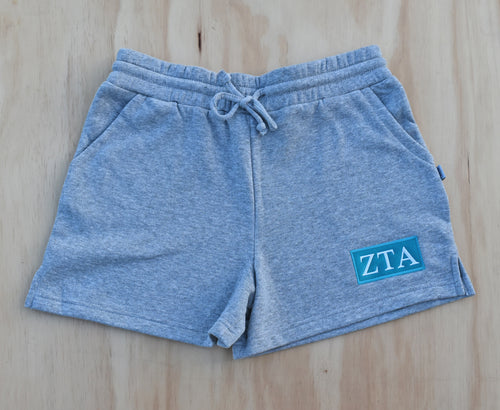 Zeta Tau Alpha Patch Navy Shorts