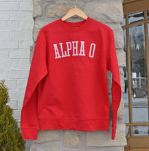 Alpha Omicron Pi Collegiate Arch Red Sweatshirt