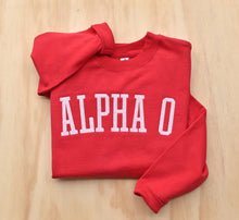 Alpha Omicron Pi Collegiate Arch Red Sweatshirt