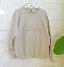 Alpha Xi Delta Oatmeal Tone On Tone Sweatshirt
