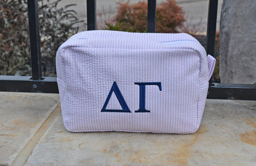 Delta Gamma Pink Cosmetic Bag