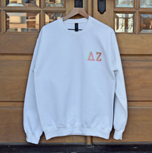 Delta Zeta DZ Chest White Sweatshirt
