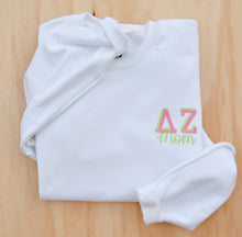 Delta Zeta "Mom" White Sweatshirt