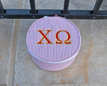 Chi Omega Red Button Bag
