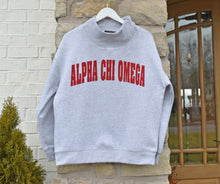 Alpha Chi Omega Mock Neck Sweatshirt