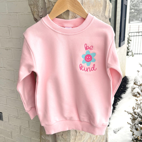 Be Kind Pink Sweatshirt