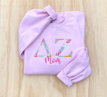 Delta Zeta "Mom" Floral Pink Sweatshirt
