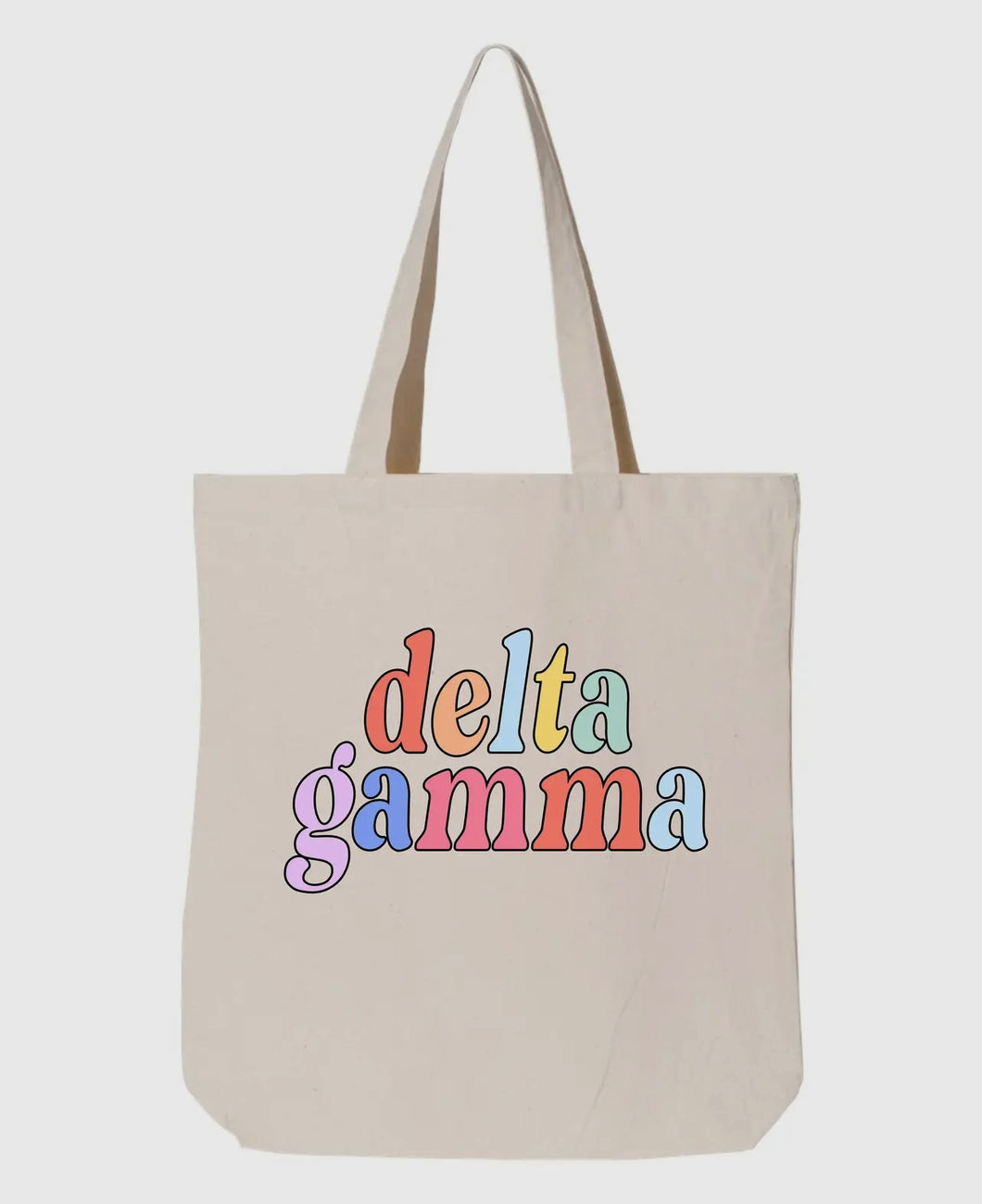 Delta Gamma Sorority Canvas Tote