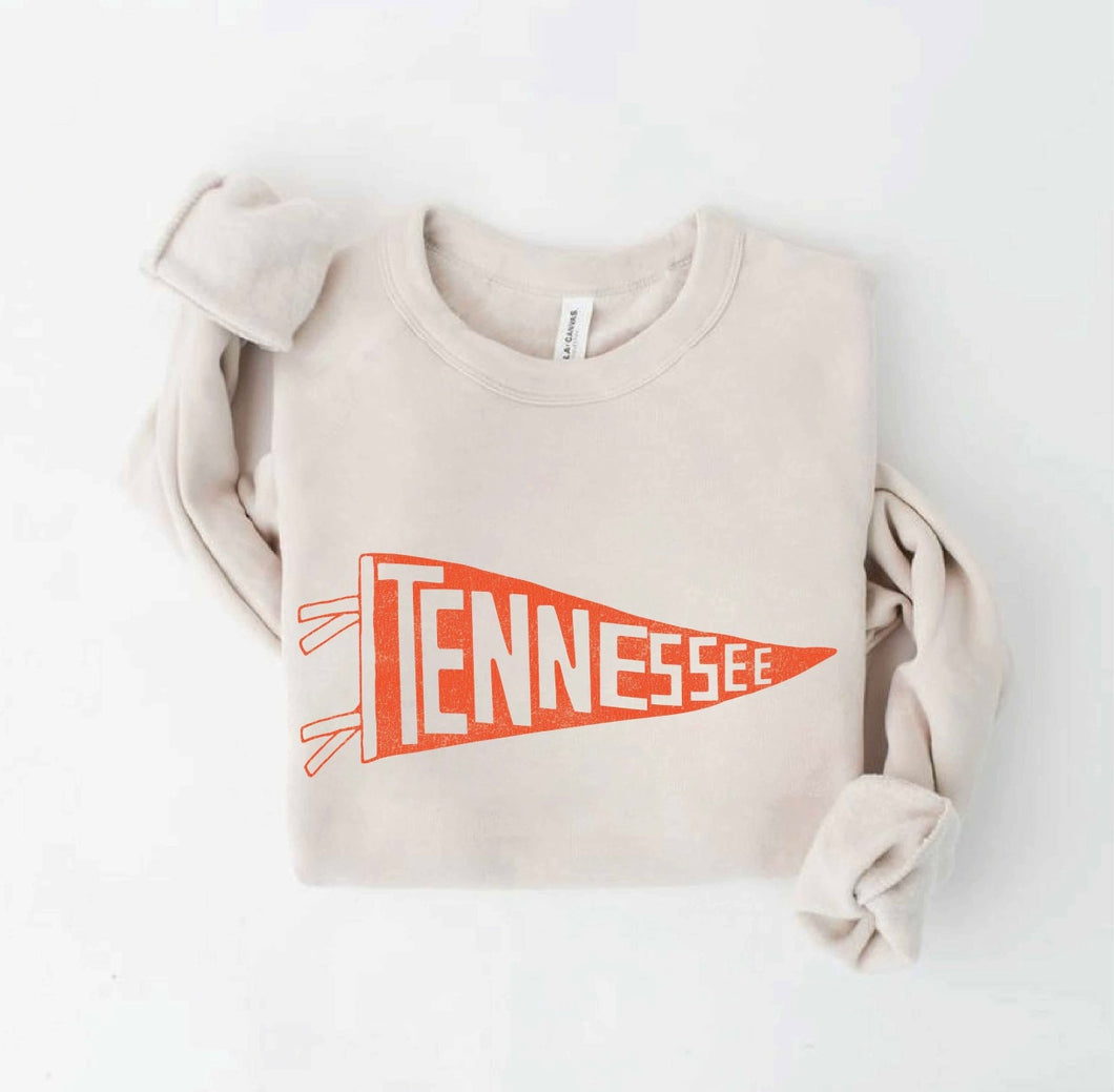 Tennessee Pennant Oatmeal Sweatshirt - Womens