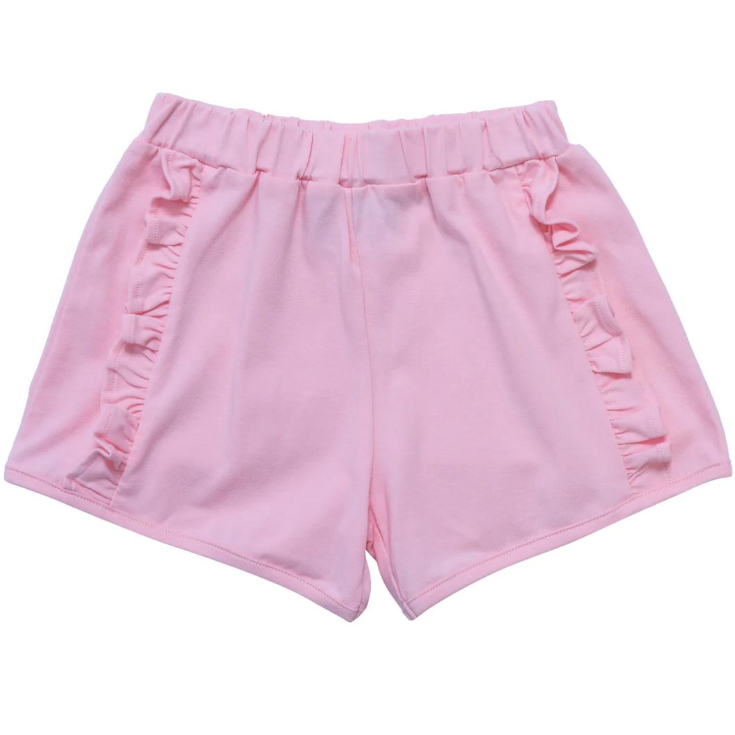 Summer - Light Pink Ruffle Shorts