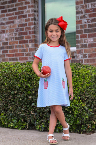 Back to School - Apple Pocket Dress (Size 18m left)