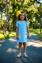 Back to School - Crayon  Applique Dress (Size 2 and 10 left)