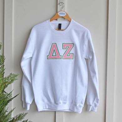 Delta Zeta White Sweatshirt