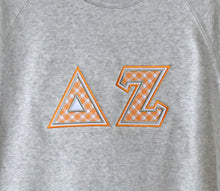 Delta Zeta Gingham Grey Sweatshirt