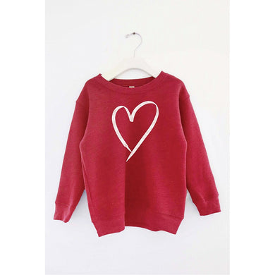 Heart Red Sweatshirt - Child