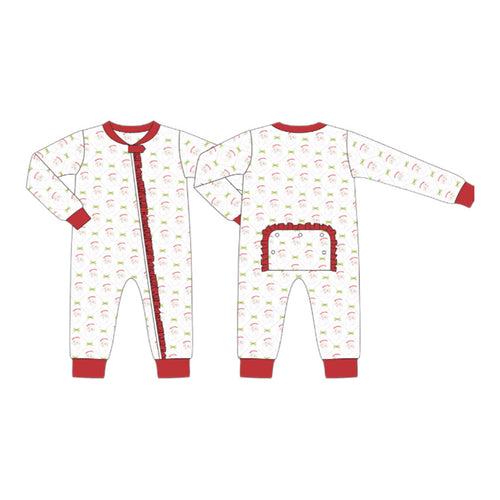 Christmas - Santa Girls Zip Pajamas