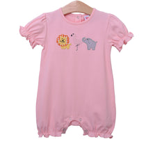 Summer - Zoo Friends Pink romper