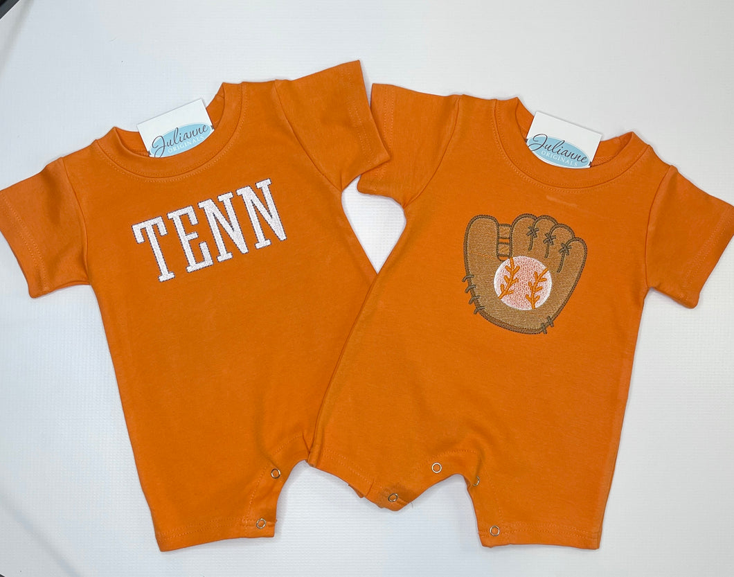 TENN  Boys Orange Tshirt Romper